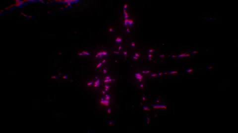 Dark Magenta Neon Glitch Scribble Texture On Black Background Stockbeeldmateriaal 335892456