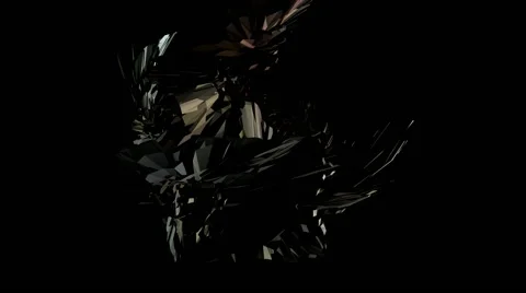 Dark magic crystals change their form 스톡 동영상 58221622