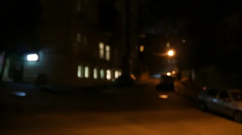 Dark magic evening street motion traffic timelapse Stock Footage 68745703