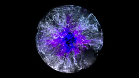 Dark Magic Orb. Seamless Loop. Stock Footage 247372171