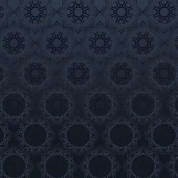 Dark Mandala Pattern Gradient Background Design Stock Illustration