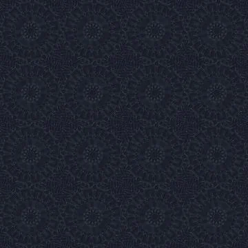 Dark Mandala Pattern Textile Background Design Stock-Illustration