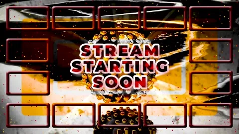 Dark Marble and Golden Sphere Stream Starting Soon Background Loop Stock Footage 345722068
