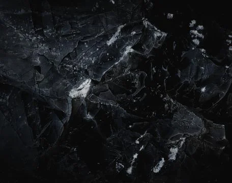 Dark marble. Black texture. Stone background. Rock texture. Rock surface with Foto stock