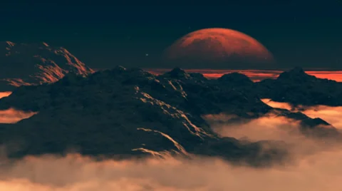Dark Mars Stock Footage 36610292