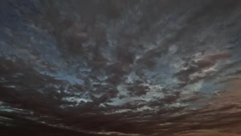 Dark massive gloomy clouds after storm - timelapse - loop video 動画素材 278253630