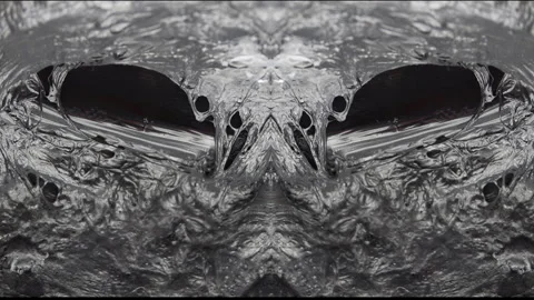 Dark material, Space, Alien, Black and White Stock Footage 168599520