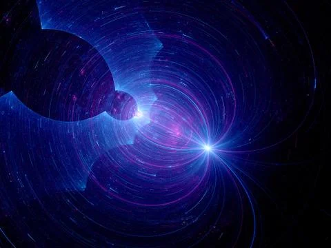 Dark matter in deep space Stock Illustration