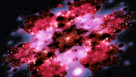 Dark matter imagination in space Stock Illustration