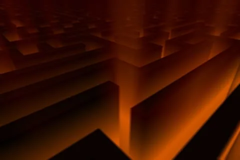 Dark Maze Stock Footage 8955962