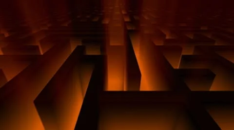 Dark Maze Stock Footage 8955991