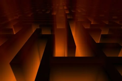 Dark Maze Stock Footage 8956001
