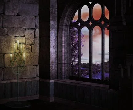 Dark medieval background Stock Photos