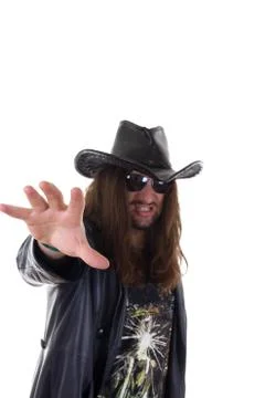 Dark metal guy Stock Photos