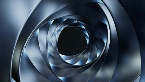 Dark metal Mobius Strip, 3d rendering. Stock Footage 172176172