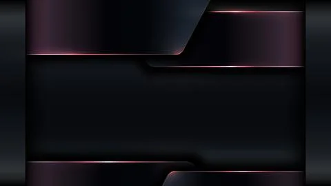 Dark metallic abstract background premium modern vector border banner with .. Stock Illustration