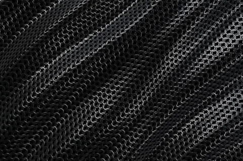 Dark metallic chain armor abstract wave background Stock-Illustration