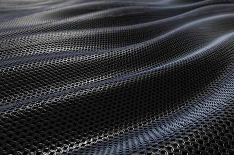 Dark metallic chain armor abstract soft background Stock-Illustration