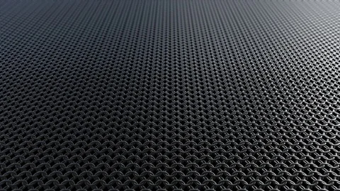 Dark metallic chain armor pattern background loop Video stock 70904191