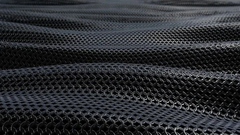 Dark metallic chain armor soft background loop Video stock 70905662