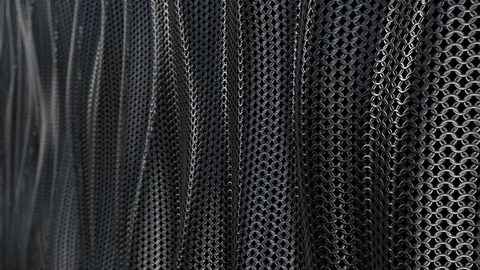 Dark metallic chain armor wave background loop Video stock 70906358