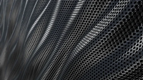 Dark metallic chain armor wave background loop Video stock 70907218