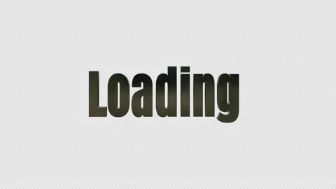 Dark Metallic Loading 3D Alpha Channel Transition Stock Footage 345520129