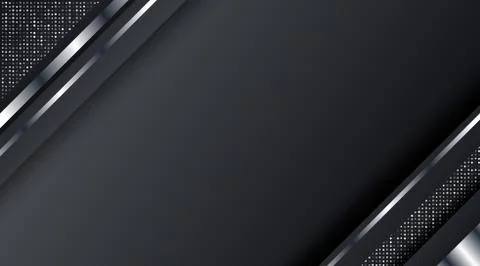 Dark Metallic Silver Frame Layout Technology Corporate Business Design Backgr Stock Illustration