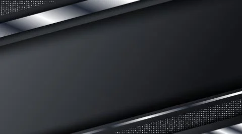 Dark Metallic Silver Frame Layout Technology Corporate Business Design Backgr Stock Illustration