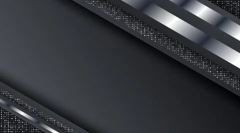 Dark Metallic Silver Frame Layout Technology Corporate Business Design Backgr Stock Illustration