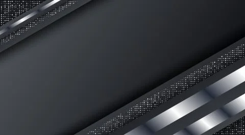 Dark Metallic Silver Frame Layout Technology Corporate Business Design Backgr Stock Illustration