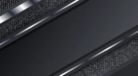 Dark Metallic Silver Frame Layout Technology Corporate Business Design Backgr Stock Illustration