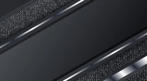 Dark Metallic Silver Frame Layout Technology Corporate Business Design Backgr Stock Illustration