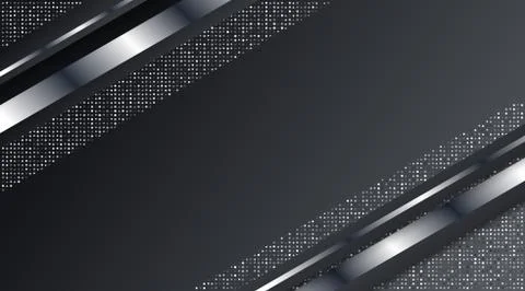 Dark Metallic Silver Frame Layout Technology Corporate Business Design Backgr Stock Illustration