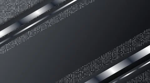 Dark Metallic Silver Frame Layout Technology Corporate Business Design Backgr Stock Illustration