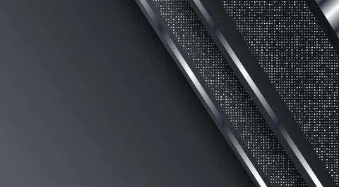Dark Metallic Silver Frame Layout Technology Corporate Business Design Backgr Stock Illustration