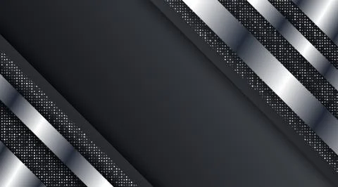 Dark Metallic Silver Frame Layout Technology Corporate Business Design Backgr Illustrazione stock