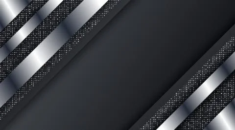 Dark Metallic Silver Frame Layout Technology Corporate Business Design Backgr Stock Illustration