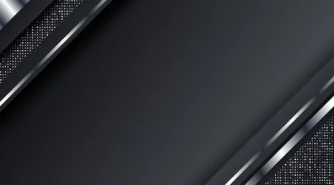 Dark Metallic Silver Frame Layout Technology Corporate Business Design Backgr Stock Illustration