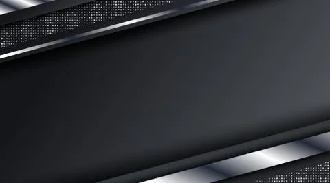 Dark Metallic Silver Frame Layout Technology Corporate Business Design Backgr Stock Illustration