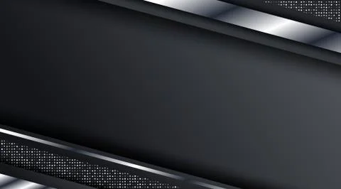 Dark Metallic Silver Frame Layout Technology Corporate Business Design Backgr Stock Illustration