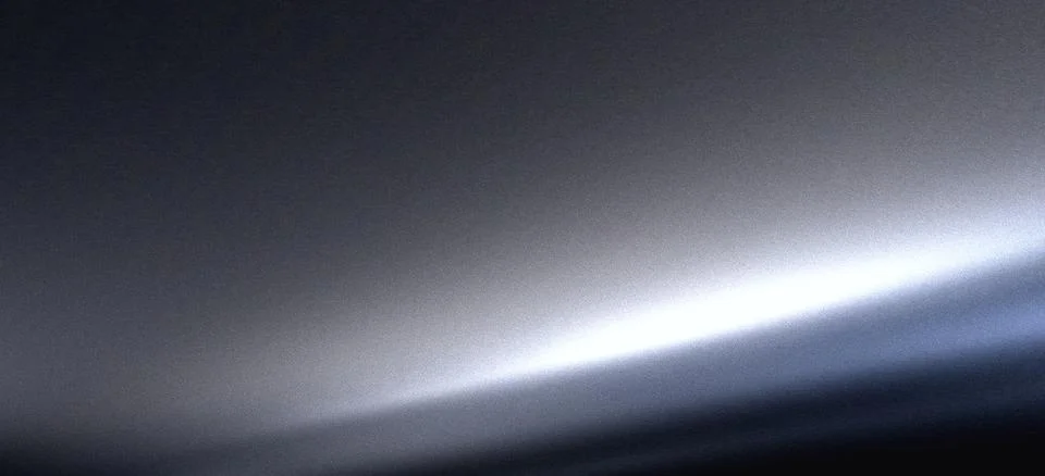 Dark metallic silver texture featuring glowing light curve horizon and soft.. Stock Illustration