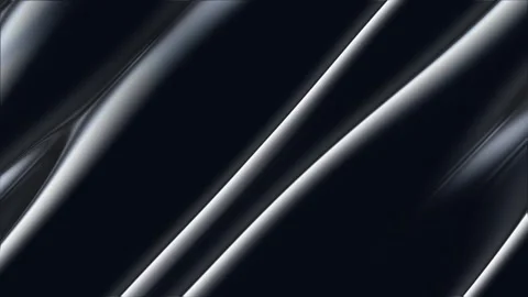 Dark metallic waves, abstract background, smooth texture Stock Footage 346595271