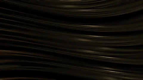 Dark metallic waves gently flowing on black background abstract motion Stock Footage 324882830