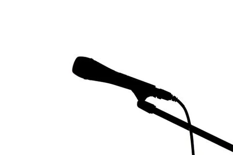 Dark microphone Stock Photos