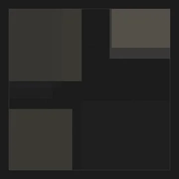 Dark Minimalist Abstract Geometric Composition with Squares and Circles in .. Stock Illustration