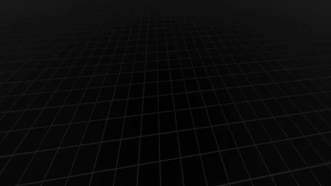 Dark Minimalist Digital Wireframe Grid Loop Background. Stock Footage 343924608
