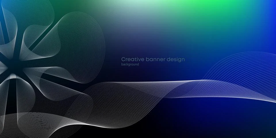 Dark minimalistic background with subtle waves. A design element with harmonious Stock Illustration