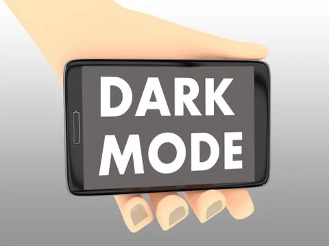 DARK MODE concept Stock Illustration