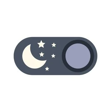 Dark mode interface toggle switch button icon イラスト素材